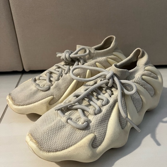 adidas gazelle silver green womens Yeezy 450 'Cloud White'